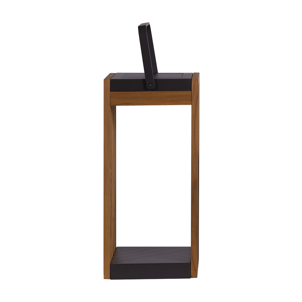 Solar Outdoor Teak Floor Lamps