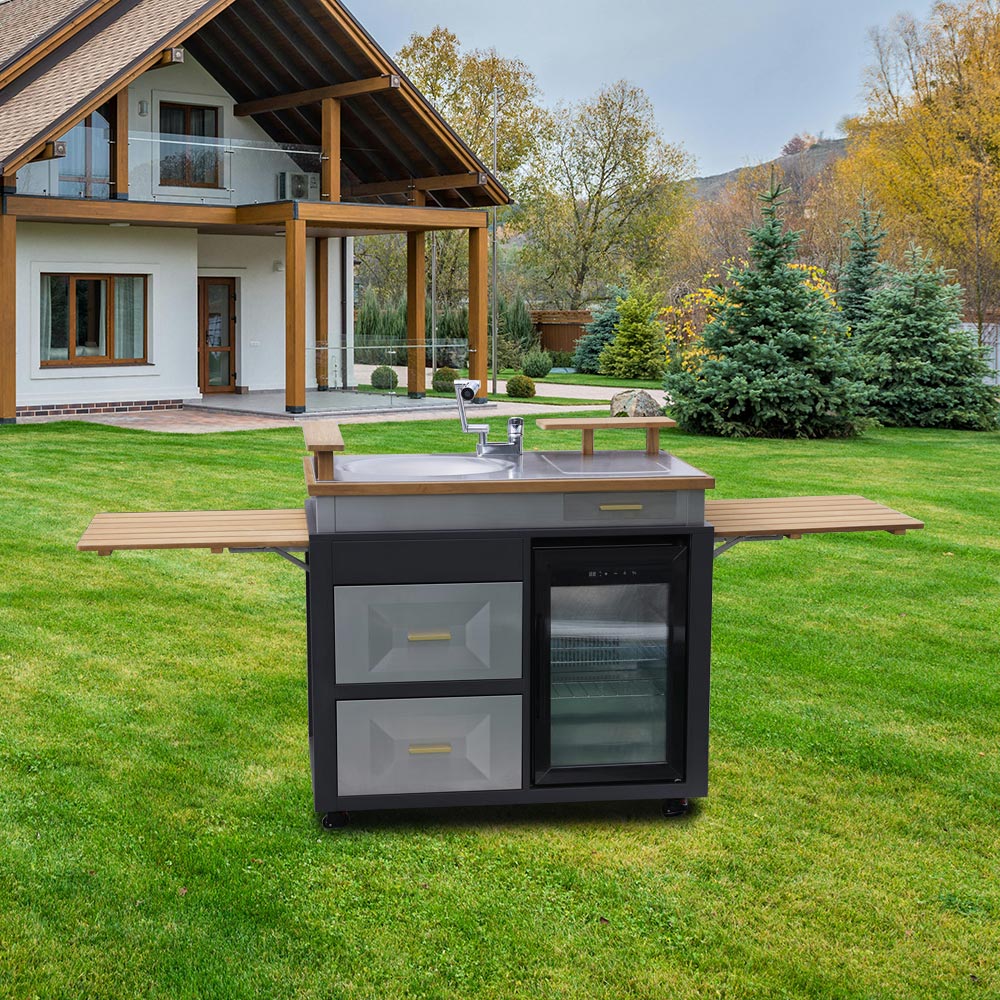 Stainless Steel Outdoor Kitchen Grill Island