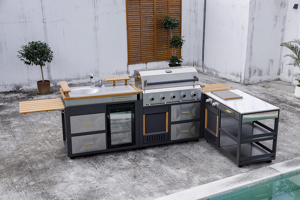 Stainless Steel Outdoor Grill Island